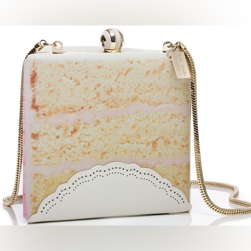 Kate Spade Magnolia Bakery Slice of Cake Bag Crossbody Purse Rare - Picture 3 of 8